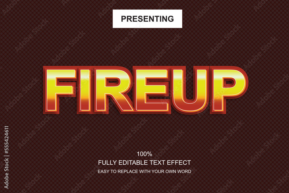 Poster special font editable adobe illustrator text effect. 100% editable text with an effect good for titl
