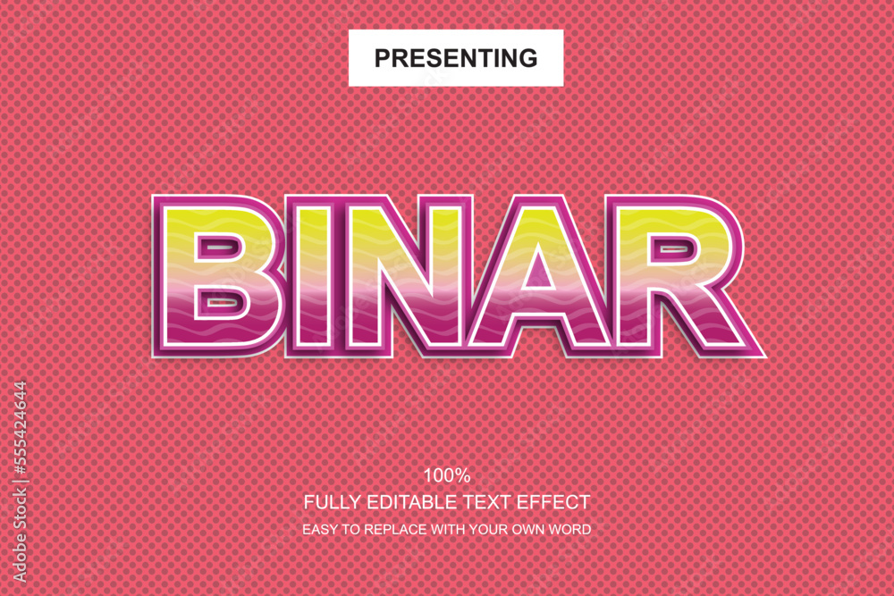 Poster special font editable adobe illustrator text effect. 100% editable text with an effect good for titl