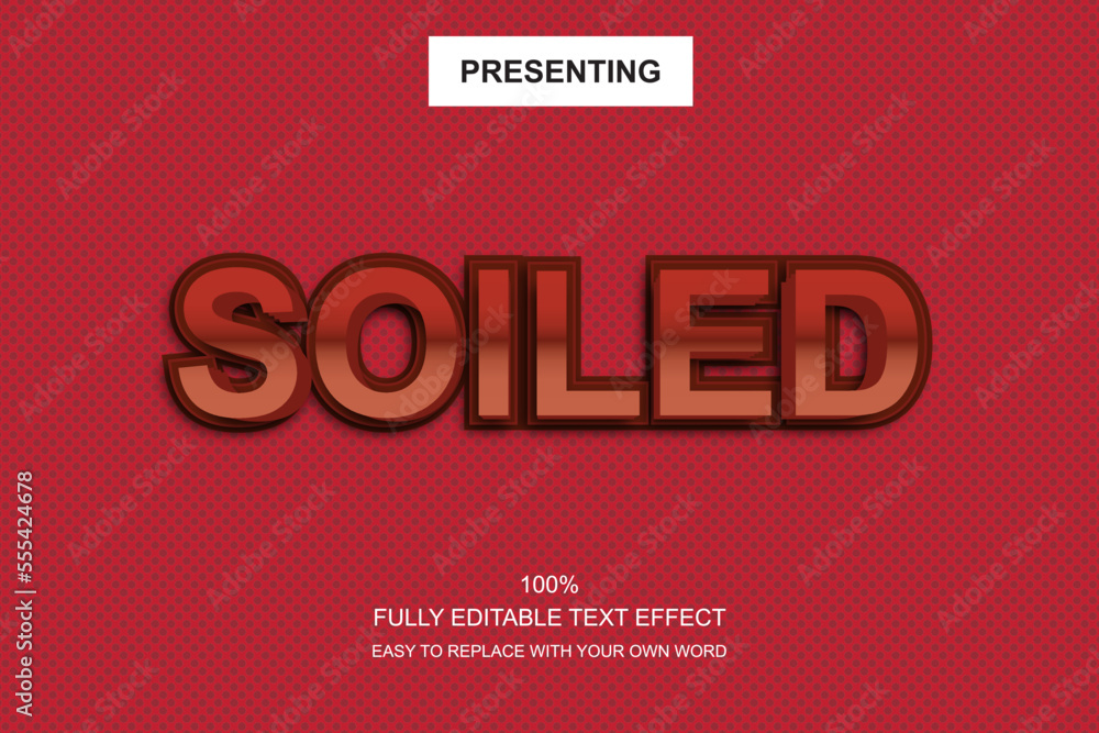 Poster special font editable adobe illustrator text effect. 100% editable text with an effect good for titl