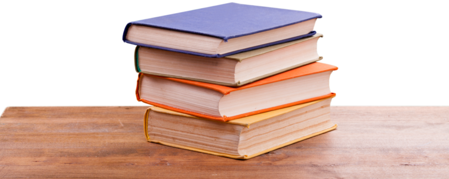 Stack of school books, education and learning concept - Powered by Adobe