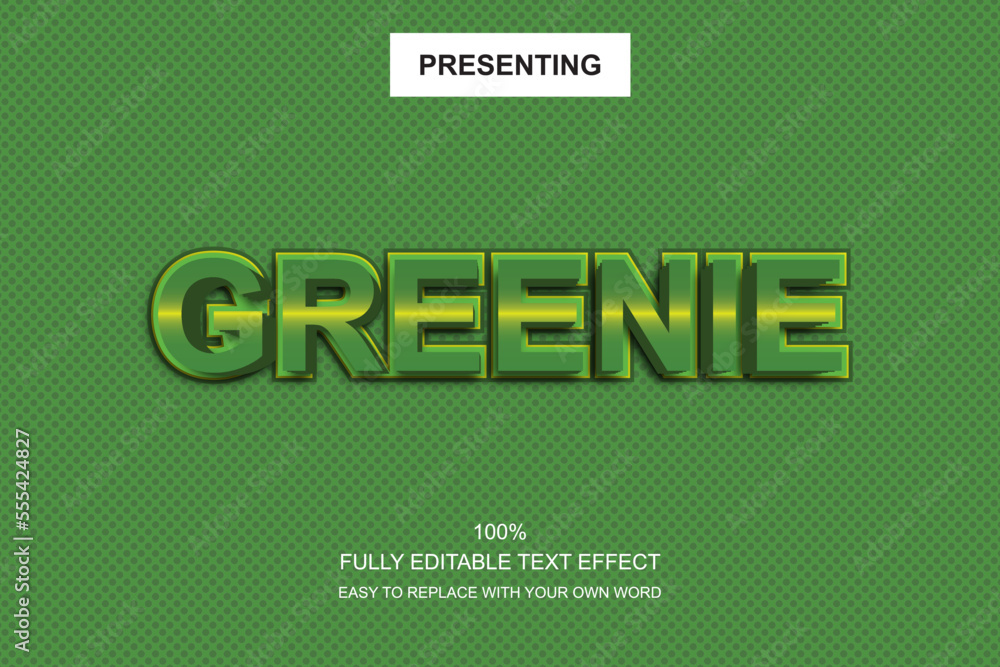Poster special font editable adobe illustrator text effect. 100% editable text with an effect good for titl