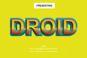 Special font editable adobe illustrator text effect. 100% editable text with an effect good for title and Text typography work