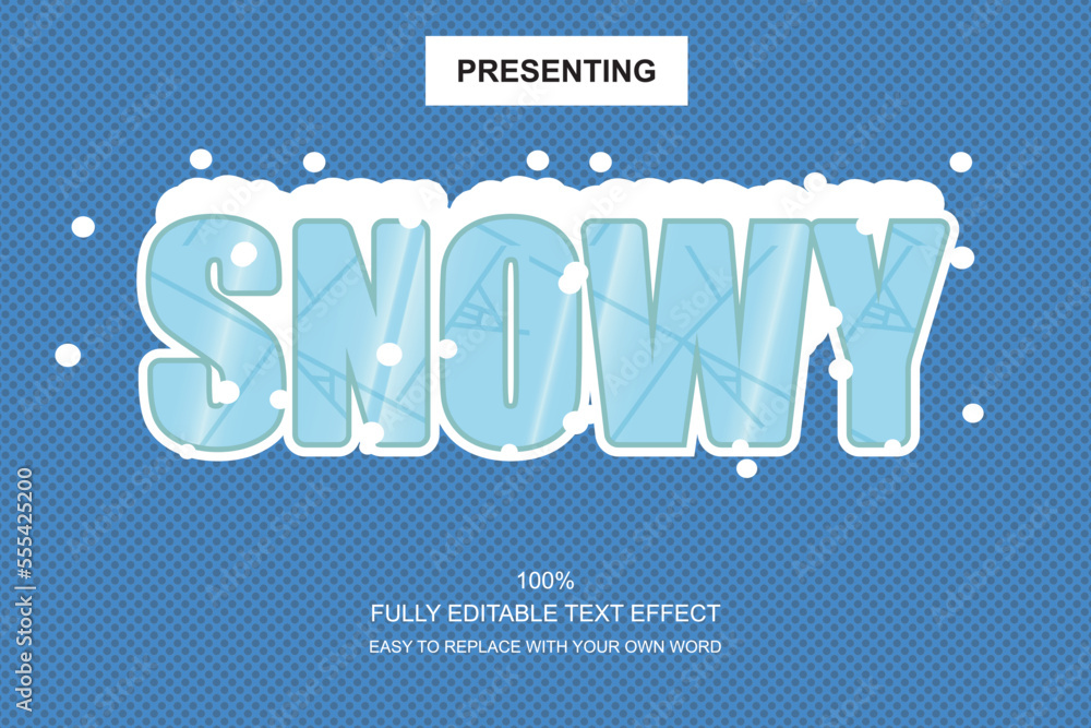 Poster special font editable adobe illustrator text effect. 100% editable text with an effect good for titl