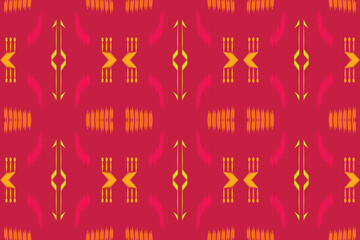 Fototapeta na wymiar ฺฺBatik Textile ikat triangle seamless pattern digital vector design for Print saree Kurti Borneo Fabric border brush symbols swatches cotton