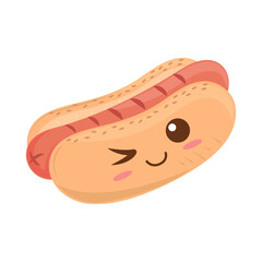 hot dog kawaii food