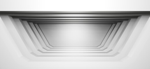 gaming background abstract wallpaper, cyberpunk style scifi game, neon glow of stage scene in pedestal display room, 3d illustration rendering, esports team concept © Kantapon