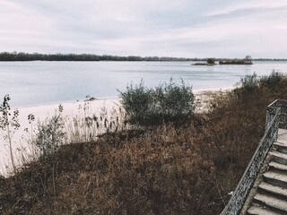 lake in winter