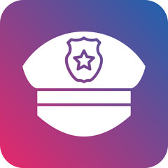 Police Cap Icon Style