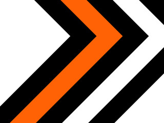 Abstract orange and black arrows direction on white background design modern futuristic illustration.