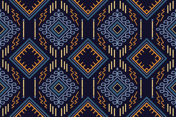 Ikat Seamless Pattern  ikat stripe batik textile seamless pattern digital vector design for Print saree Kurti Borneo Fabric border brush symbols swatches designer