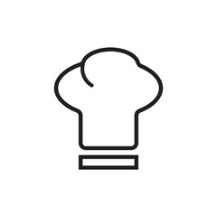 Chef icon. Profesional coking line vector ilustration.