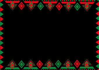 Happy Kwanzaa copy space pattern background design