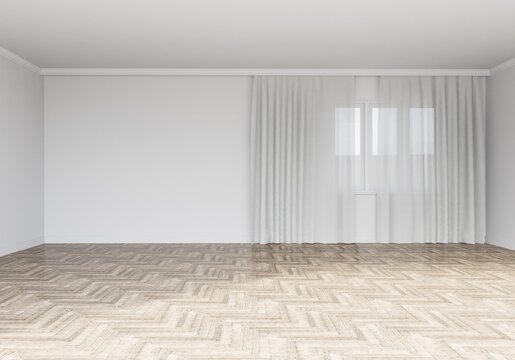 clear empty room modern interior 3d rendering © Jacek
