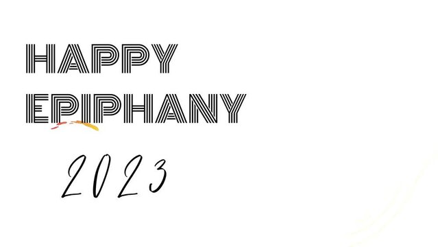 simple Epiphany 2023 wish image with white background