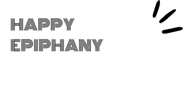 simple Epiphany wish image with white background