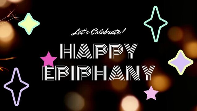 celebrate Epiphany wish image with blur background