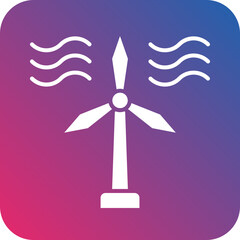 Wind Turbine Icon Style