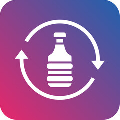 Plastic Recycle Icon Style