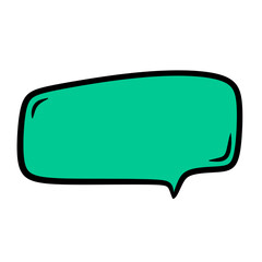 colorful speech bubble.