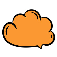 colorful speech bubble.