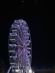  Colorful ferris wheel in Tirana ,albanian capital city. 