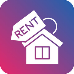 House Rent Icon Style