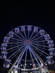  Colorful ferris wheel in Tirana ,albanian capital city. 
