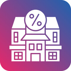 House Discount Icon Style