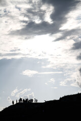 silhouettes in sicily