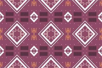 Ethnic Pattern vector. Ikat Seamless embroidery, traditional patterned wallpaper It is a pattern created by combining geometric shapes. Design for print. Using in the fashion industry.