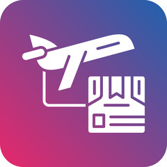 Air Shipping Icon Style
