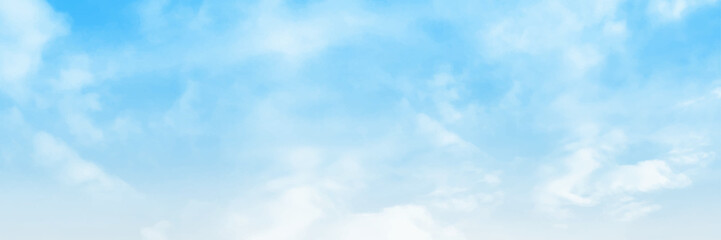 Background with clouds on blue sky. Blue Sky vector