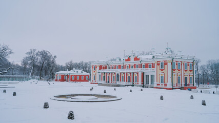 Snow Old Tallinn, Estonia. Big Snow in Tallinn