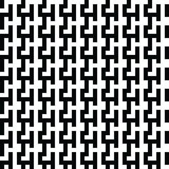 Abstract Vector seamless texture. Modern geometric background. Monochrome repeating pattern with broken lines.