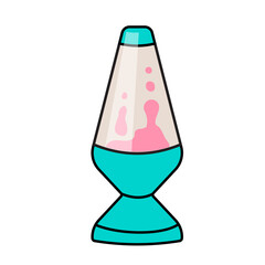 Retro 90's lava lamp Sticker