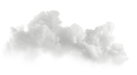 Fototapeta Cutout clean white cloud transparent backgrounds special effect 3d illustration obraz