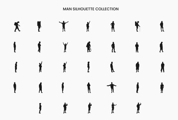 man silhouette collection