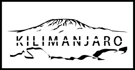 the icon or sticker for the world's largest mountain shadow