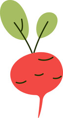 Beetroot flat icon Healthy organic farming vegetable