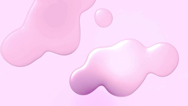 pink liquid animated background, water drop