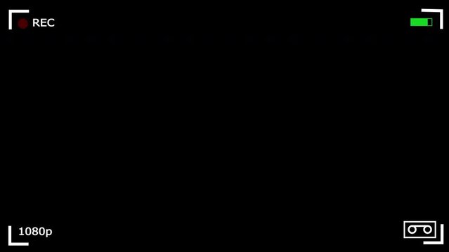 VDO recoding Camcorder view finder background, 4K resolution.