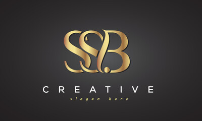 SSB creative luxury logo design