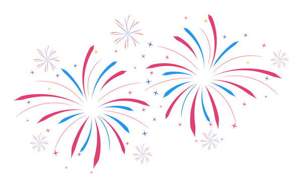 Colorful firework clipart PNG