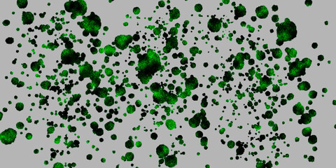 green droplets on a gray background. abstract background