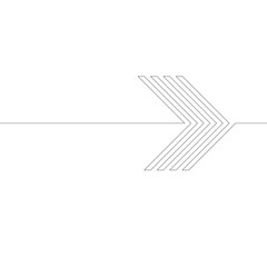 One Line Design . Vector Arrow Background.Abstract Geometrical illustration. Continuous line .
