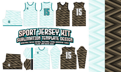 sport Jersey Apparel Sport Wear Sublimation pattern Design 281 for Soccer Football E-sport Basketball volleyball Badminton Futsal t-shirt