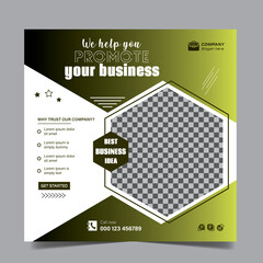 Digital Marketing Agency Template, Social Media Post, and ad for corporate business