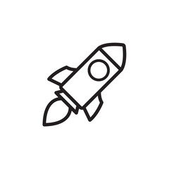 rocket icon design vector template
