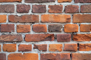 Background of old brick wall pattern texture.