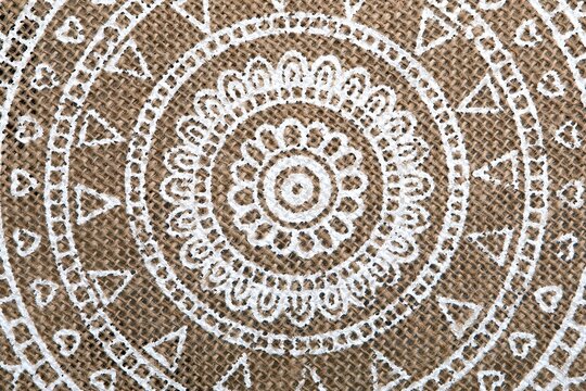 Texture Boh&egrave;me beige et blanc